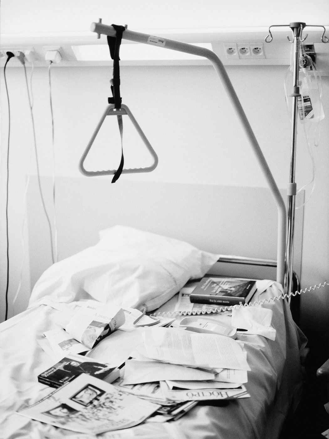 Lit de la chambre 239 à l'Hôpital Cochin (François Fejtö), Paris, 2006