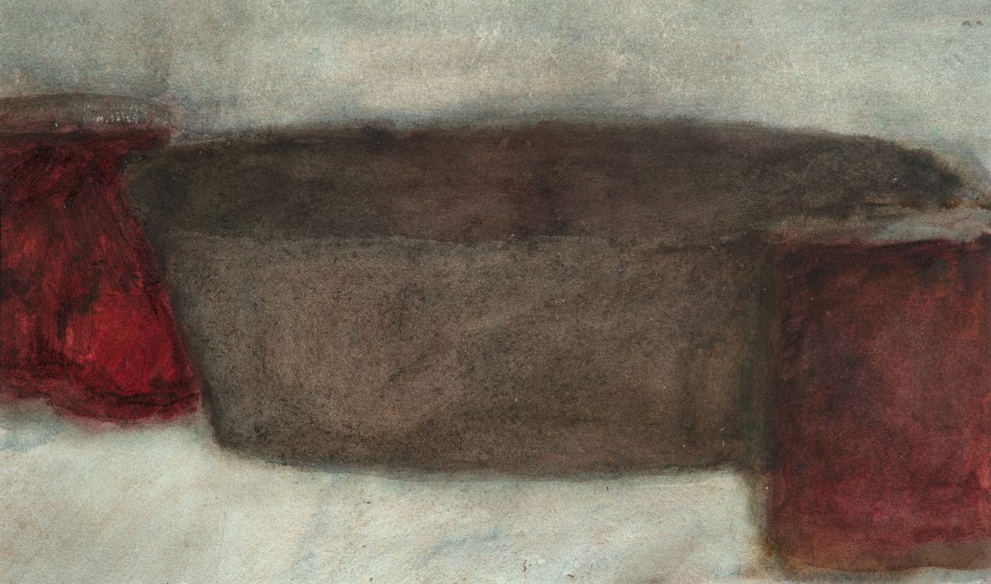 Alexandre Hollan, acrylique, 2011, 27×48 cm